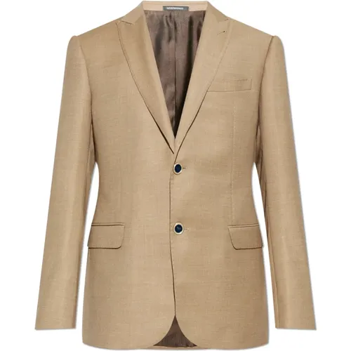 Blazer mit geschlossenen Revers - Emporio Armani - Modalova