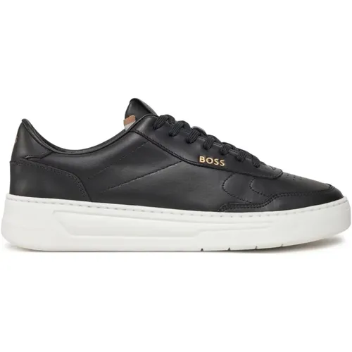 Leather Sneakers Baltimore Style , male, Sizes: 9 UK - Boss - Modalova