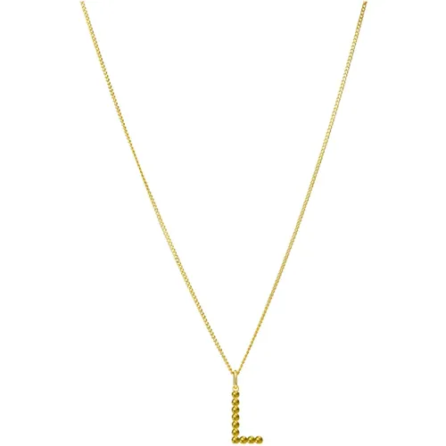 Bubble Letter Necklaces Gold , female, Sizes: ONE SIZE - Vedder & Vedder - Modalova