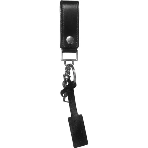 Keychain with YSL motif , male, Sizes: ONE SIZE - Saint Laurent - Modalova