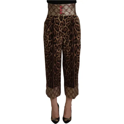 Leoparden Jacquard High Waist Hose - Dolce & Gabbana - Modalova