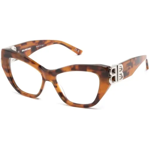 Braun/Havanna Optische Brille , Damen, Größe: 53 MM - Balenciaga - Modalova