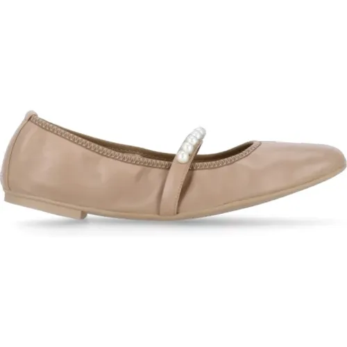 Leather Ballet Shoes with Bead Detail , female, Sizes: 5 1/2 UK, 5 UK, 3 1/2 UK, 4 UK, 4 1/2 UK, 2 1/2 UK - Stuart Weitzman - Modalova