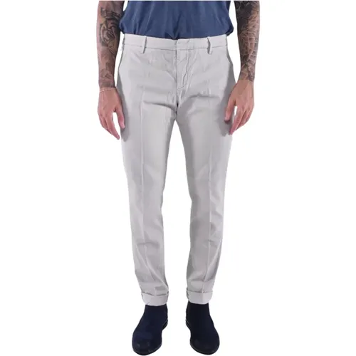 Regular Fit Light Grey Pants , male, Sizes: W30, W34, W29, W36, W32, W31, W33 - Dondup - Modalova
