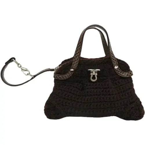 Pre-owned Wool handbags , female, Sizes: ONE SIZE - Salvatore Ferragamo Pre-owned - Modalova