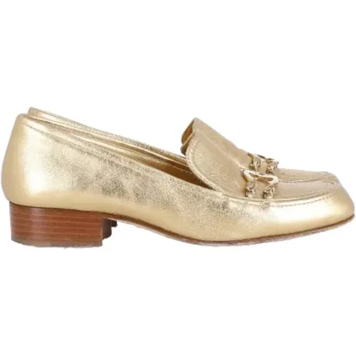 Pre-owned Leather flats , female, Sizes: 4 1/2 UK - Chanel Vintage - Modalova