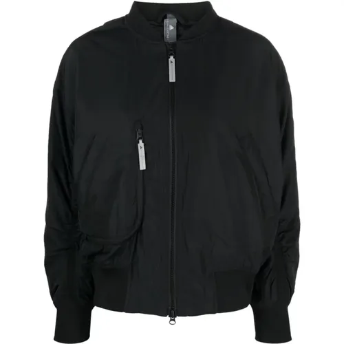 Schwarze aSMC SW Bomberjacke , Damen, Größe: M - adidas by stella mccartney - Modalova