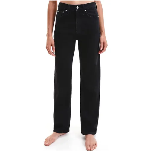 Moderne Jeans mit lockerem Schnitt und hoher Taille , Damen, Größe: W28 - Calvin Klein - Modalova