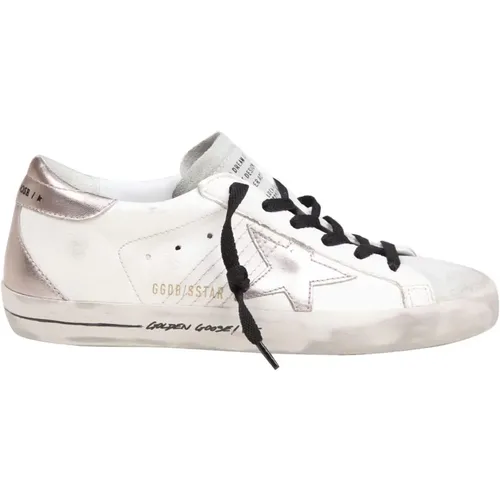 Weiße Quarzleder Sneakers , Damen, Größe: 39 EU - Golden Goose - Modalova