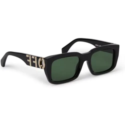 Stilvolle Sonnenbrille für Erhöhten Stil , unisex, Größe: 54 MM - Off White - Modalova