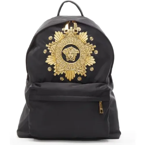 Pre-owned Nylon backpacks , female, Sizes: ONE SIZE - Versace Pre-owned - Modalova