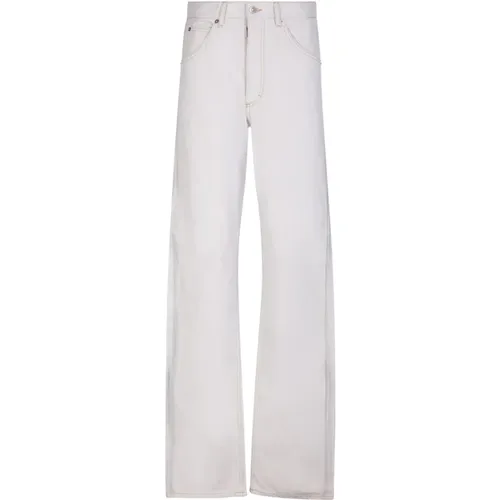 Cotton Wide Trousers , male, Sizes: W34, W31, W33 - Maison Margiela - Modalova