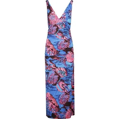 Blue/Pink Achei Dress , female, Sizes: S, M, XS - pinko - Modalova