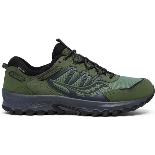 Wald Schwarz Grid Peak Schuhe , Herren, Größe: 44 EU - Saucony - Modalova