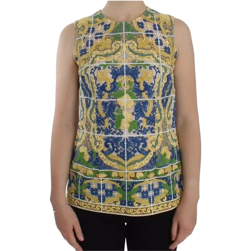 Majolica Besticktes Tank Top - Dolce & Gabbana - Modalova