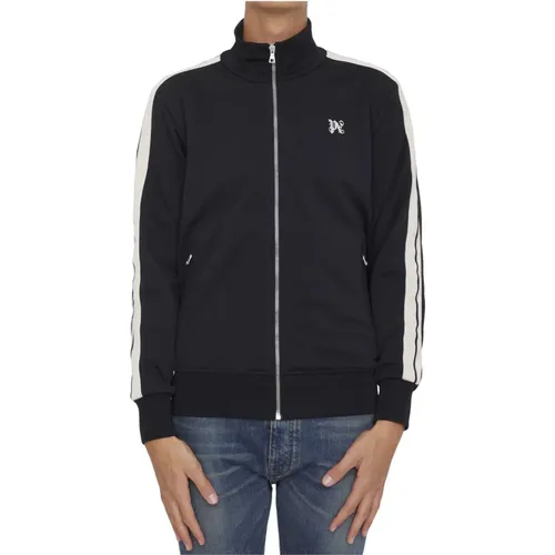 Track Jacket with Contrast Bands , male, Sizes: M, L, S - Palm Angels - Modalova