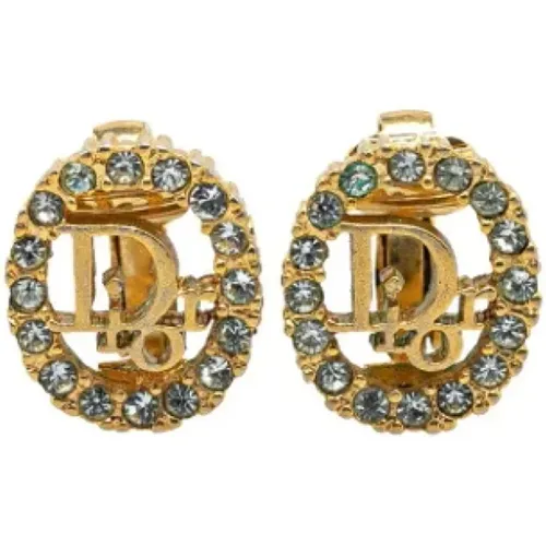 Pre-owned Metal earrings , female, Sizes: ONE SIZE - Dior Vintage - Modalova