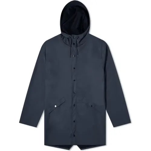 Lange Urban Regenjacke , Herren, Größe: L - Rains - Modalova