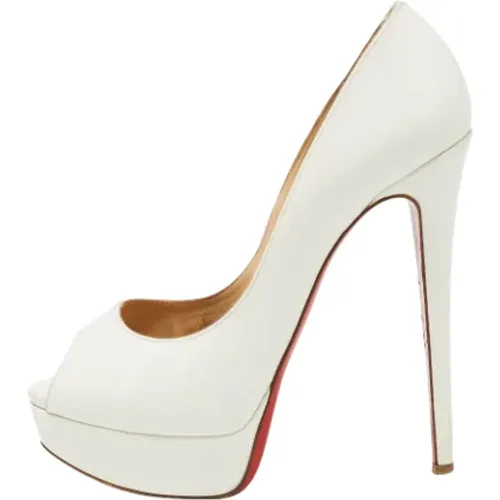 Pre-owned Leather heels , female, Sizes: 4 UK - Christian Louboutin Pre-owned - Modalova