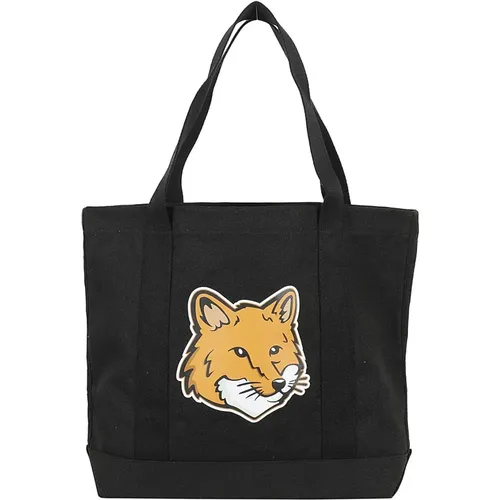 Stilvolle Fox Head Tote Bag - Maison Kitsuné - Modalova