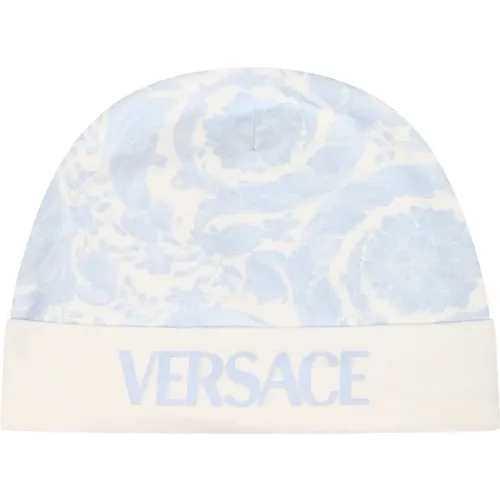 Baroque Print Newborn Hat , unisex, Sizes: 42 CM - Versace - Modalova