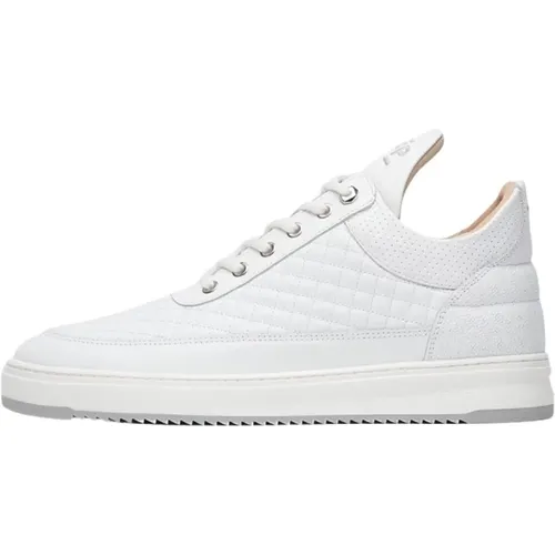 Low Top Quilted , male, Sizes: 9 UK, 10 UK, 6 UK, 8 UK, 11 UK, 7 UK - Filling Pieces - Modalova