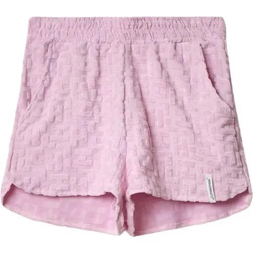 Rosa Kinder-Shorts mit Logodetails - HINNOMINATE - Modalova