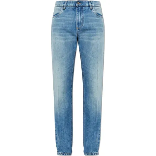 Jeans with logo , male, Sizes: L, XL, S, M, XS - Dolce & Gabbana - Modalova