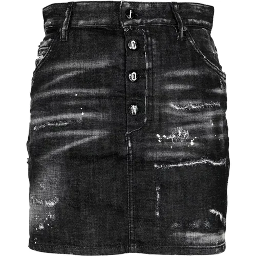 Denim Skirt , female, Sizes: S, XS - Dsquared2 - Modalova