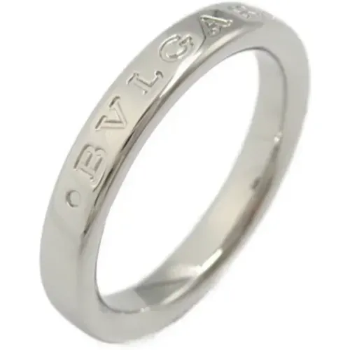 Pre-owned Platinum rings , female, Sizes: ONE SIZE - Bvlgari Vintage - Modalova