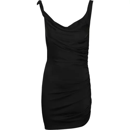 Detailed Shoulder Mini Dress , female, Sizes: XS, S - Andamane - Modalova