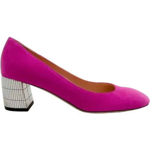 Pre-owned Suede heels , female, Sizes: 7 UK - Bally Pre-owned - Modalova
