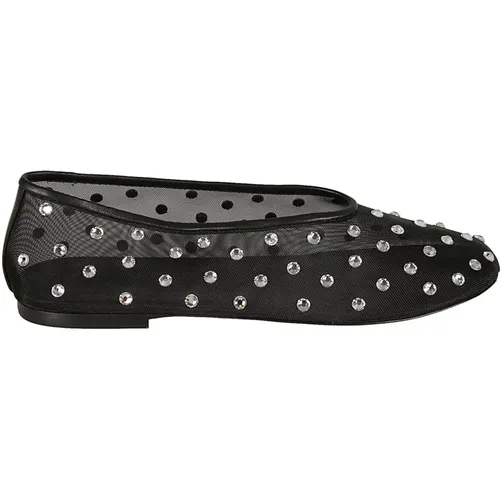 Schwarze Polka Dot Ballerinas mit Swarovski - Khaite - Modalova