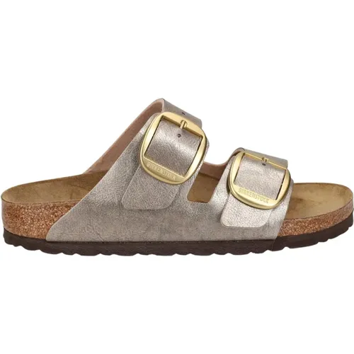 Schnalle Slide Sandalen , Damen, Größe: 37 EU - Birkenstock - Modalova