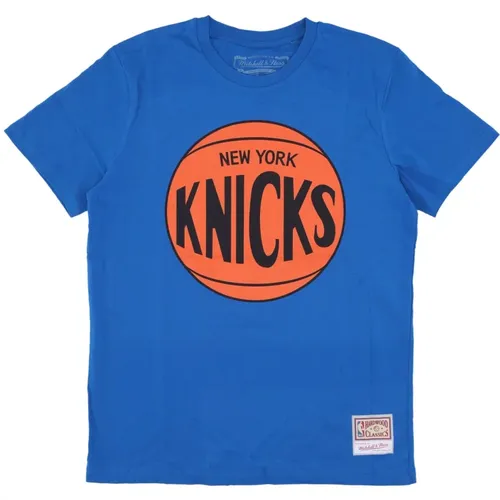 New York Knicks Logo Tee , unisex, Sizes: L, M, XL, S - Mitchell & Ness - Modalova