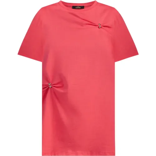 Coral T-shirt and Polo Set , female, Sizes: XS, M - Twinset - Modalova