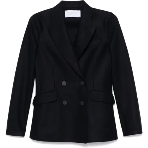 Wool Double-Breasted Jacket , female, Sizes: M - Harris Wharf London - Modalova