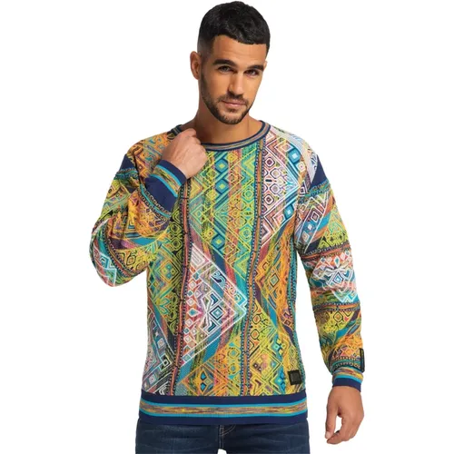 Jacquard Pullover Cassini , male, Sizes: 4XL - carlo colucci - Modalova