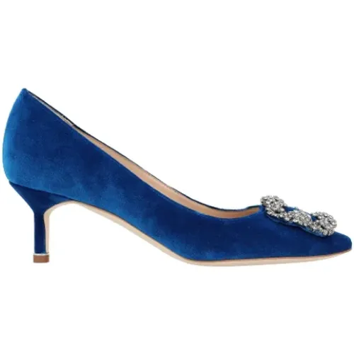 Fabric heels , female, Sizes: 3 1/2 UK - Manolo Blahnik - Modalova