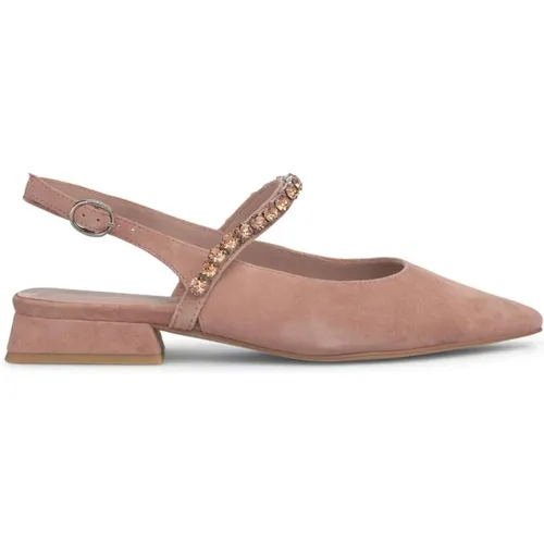 Slingback flacher Schuh , Damen, Größe: 38 EU - Alma en Pena - Modalova