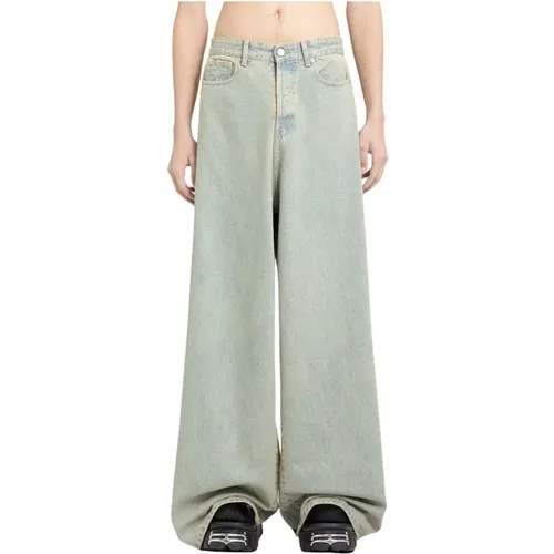 Wide Leg Sand Jeans , male, Sizes: W29, W25, W24 - Vetements - Modalova