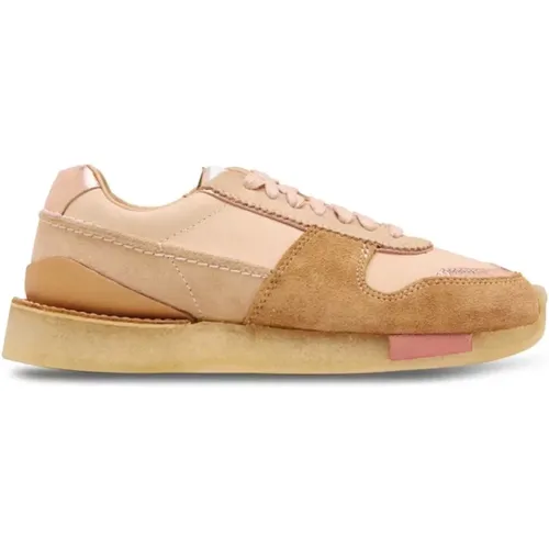 Light Tan Suede Sneakers , female, Sizes: 4 UK, 5 UK, 6 1/2 UK - Clarks - Modalova