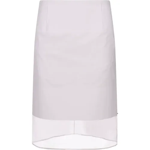 Low-Waist Cotton Skirt , female, Sizes: XS, S, 2XS - SPORTMAX - Modalova