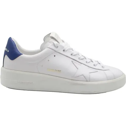 Pure Star Sneakers White-Blue , male, Sizes: 9 UK - Golden Goose - Modalova