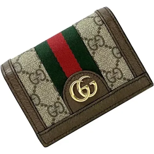 Gebrauchte Beige Leder Brieftasche - Gucci Vintage - Modalova