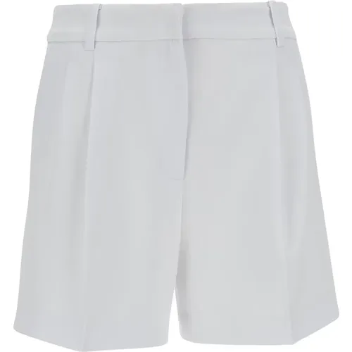 Weiße Bermuda-Shorts mit hoher Taille , Damen, Größe: XS - Michael Kors - Modalova