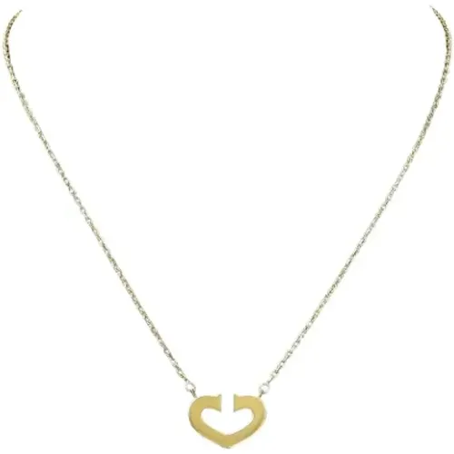 Pre-owned Gold necklaces , female, Sizes: ONE SIZE - Cartier Vintage - Modalova