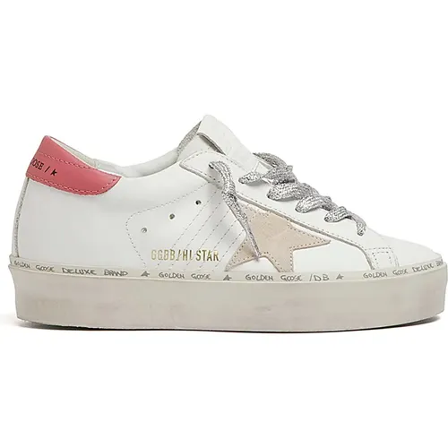 Weiße Hi Star Sneakers , Damen, Größe: 40 EU - Golden Goose - Modalova