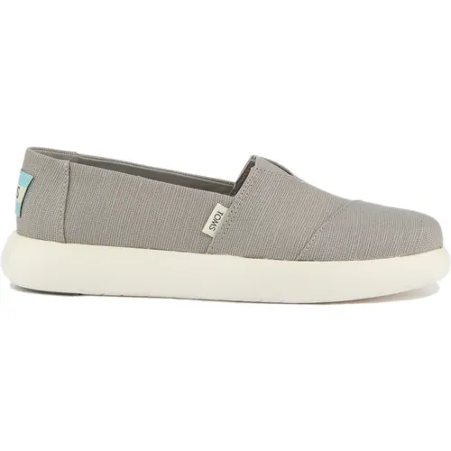 Graue Alpargata Mallow Schuhe Frauen , Damen, Größe: 38 1/2 EU - TOMS - Modalova