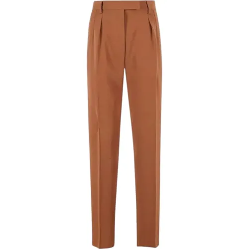 Hoch taillierte Hose in verbranntem Orange/Braun - Max Mara - Modalova